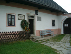 Stifters Geburtshaus in Oberplan. Foto von 1867