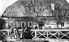 Stifters Geburtshaus in Oberplan. Foto von 1867
