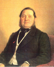 Adalbert Stifter Portät von Josef Grandauer, 1862